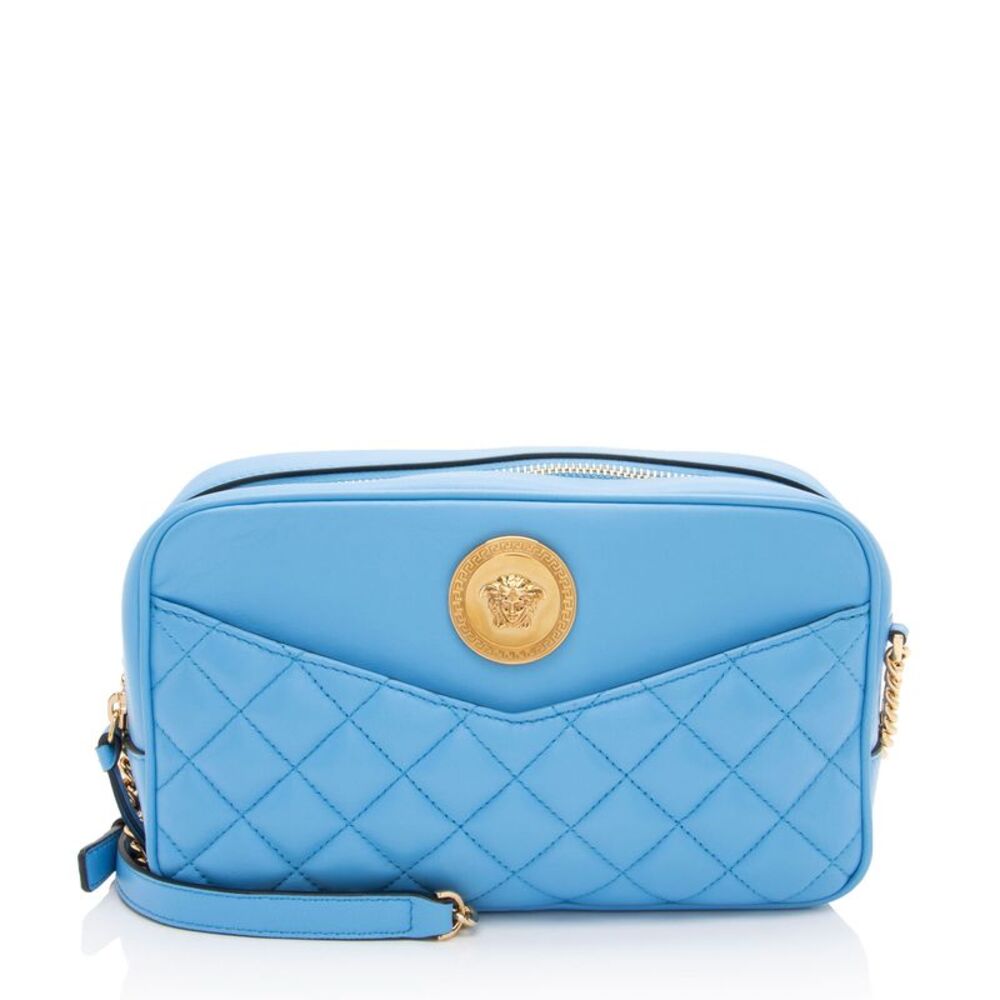 Versace Quilted Leather Medusa Camera Bag
